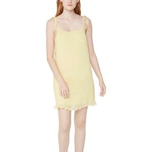 BCBGeneration chiffon plisse tie dress NWT